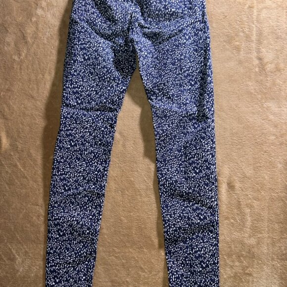 H&M Women 4 Blue White Spotted Skinny Stretch‎ Ankle Legging Pants (U) - Picture 5 of 6